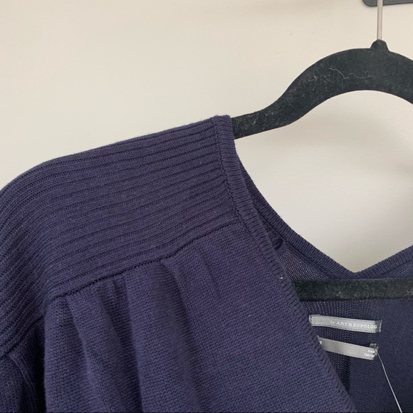 Anthropologie navy loose fit knit tee - Picture 6 of 7